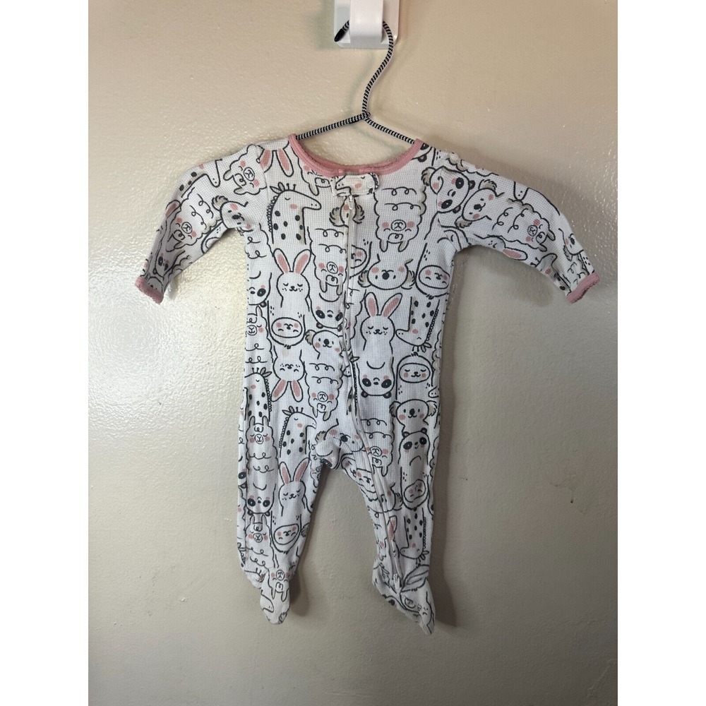 Carters 9m sleep and play animal print pajamas